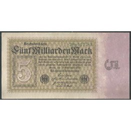 Alemania 5 Millardos Mark ND 10 Sep 1923 P115a