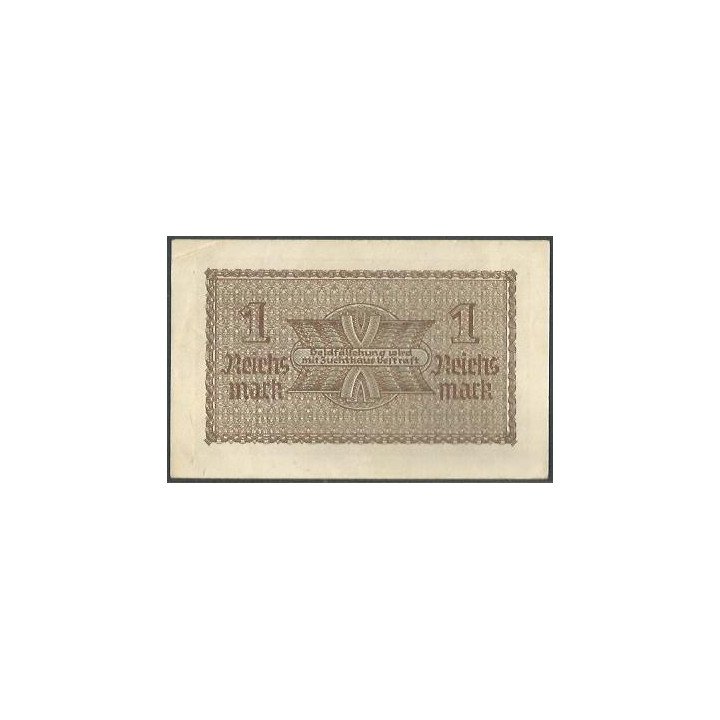 Alemania 3° Reich 1 Reichsmark ND1940-5 PR136b reverso
