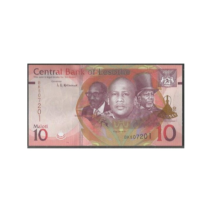 Lesotho 10 Maloti 2021 P26