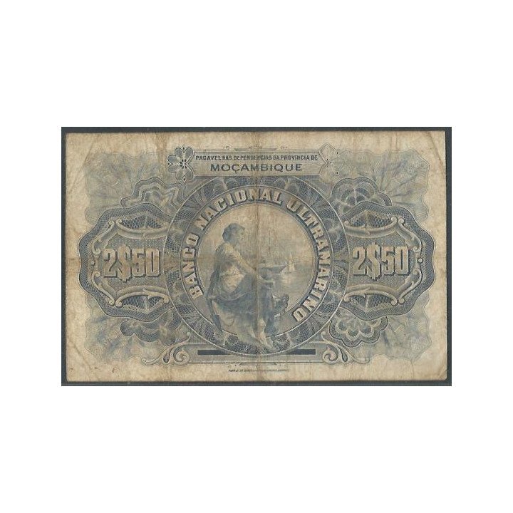 Mozambique 25 Escudos 1 Sep 1941 P82 reverso
