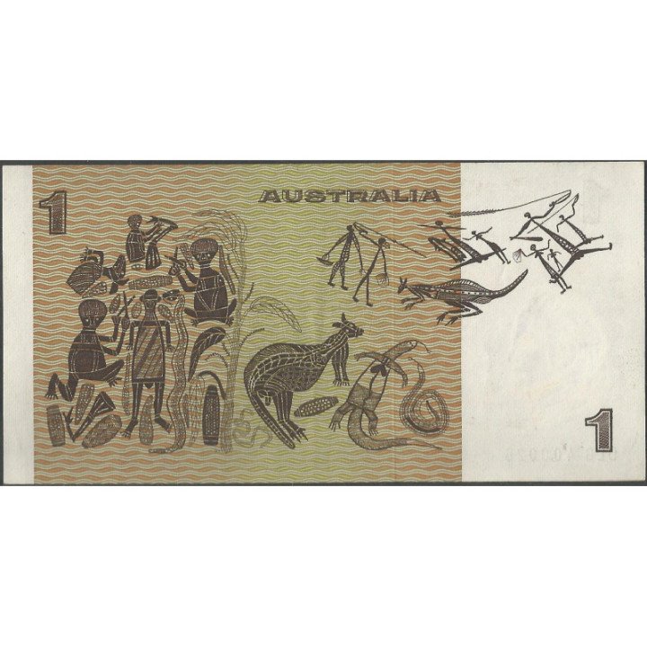 Australia 1 Dollar ND1983 P42d reverso