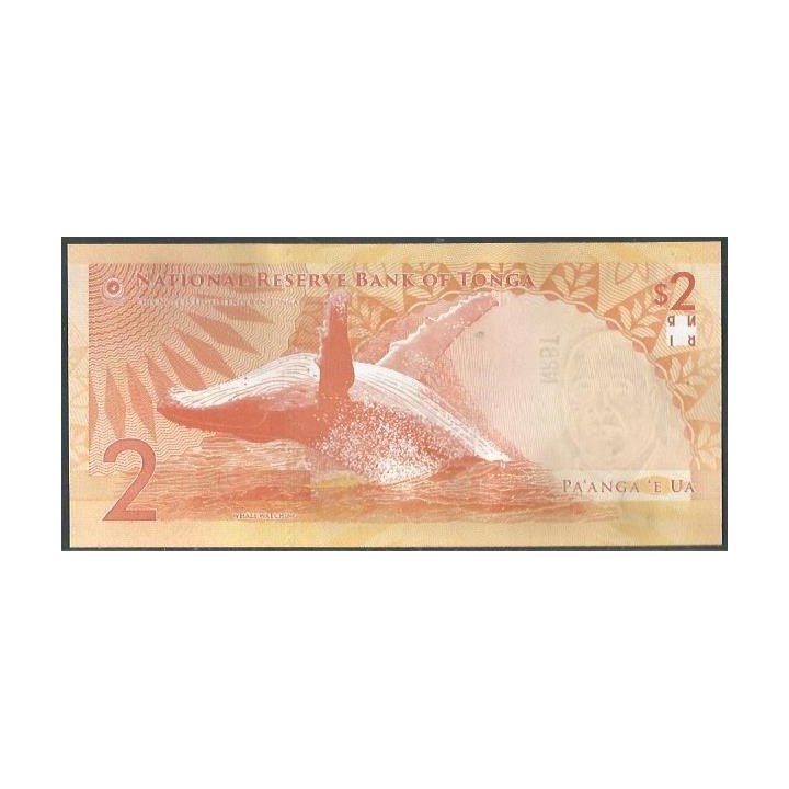Tonga 2 Pa'anga ND2023 P50 reverso