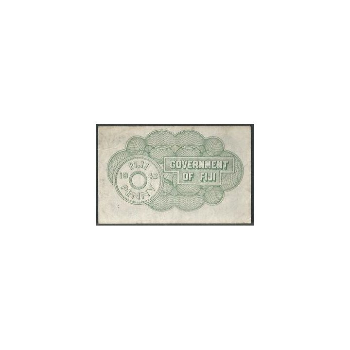 Fiji 1 Penny 1 Jul 1947 P47 reverso