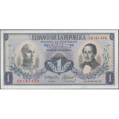 Billete de 1 Peso 7 ago 1973 7 largo BGW076