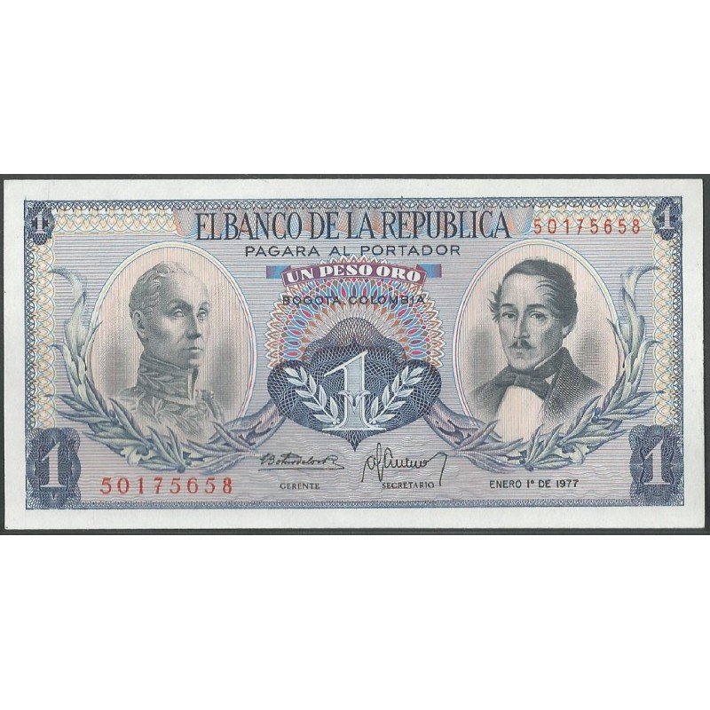 Billete de 1 Peso 1 ene 1977 BGW081