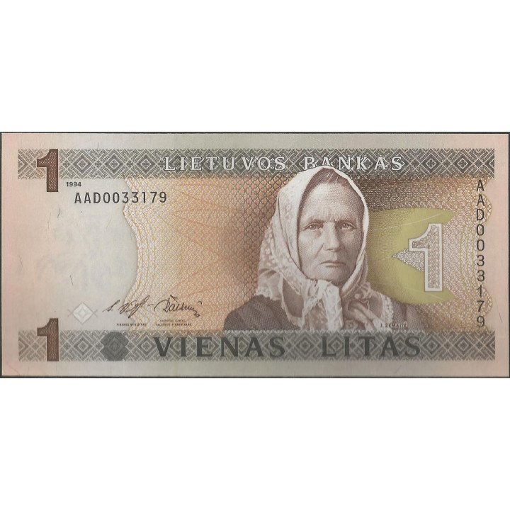 Lituania 1 Litas 1994 P53a