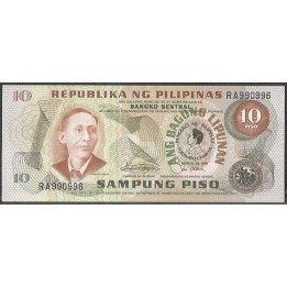 Filipinas 10 Piso 1981 P167