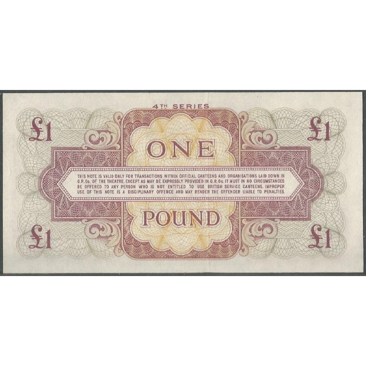 Inglaterra 1 Pound ND PM36 reverso
