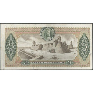 Billete de 5 Pesos 11 Nov 1965 BGW130
