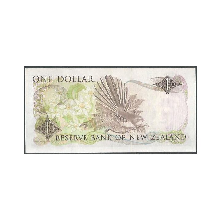 Nueva Zelanda 1 Dollar ND1981-85 P169a reverso