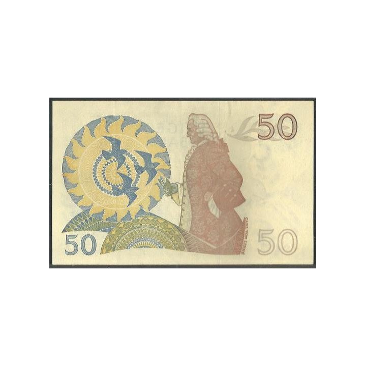Suecia 50 Kronor 1984 P53d reverso