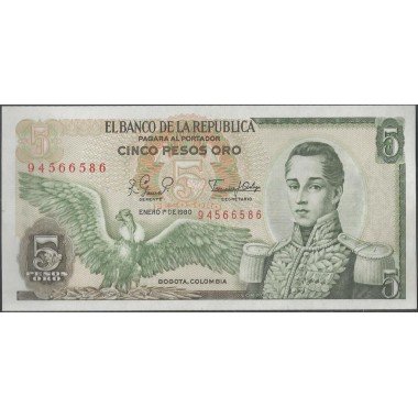 Billete de 5 Pesos 1 Ene 1980 BGW156