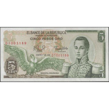 Billete de 5 Pesos 1 Ene 1981BGW158