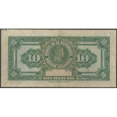 Billete de 10 Pesos 1 Ene 1950 BGW172