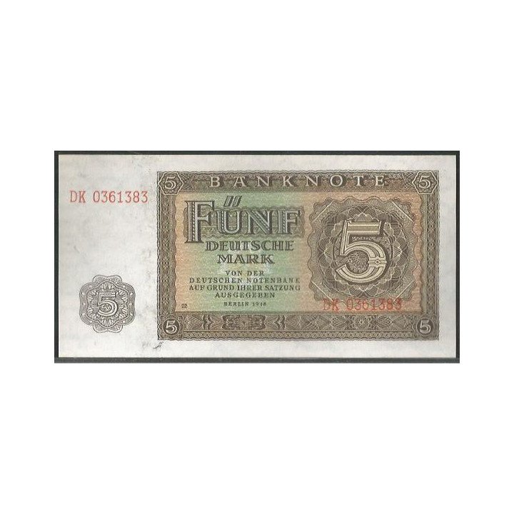 Alemania Democratica 5 Mark 1948 P11a
