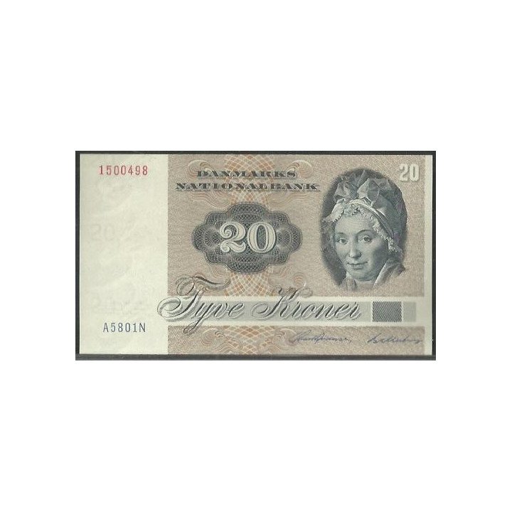 Dinamarca 20 Kroner 1980 P49b