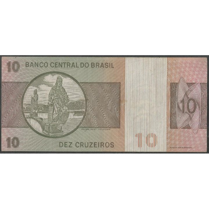 Brasil 10 Cruzeiros ND1979 P193c reverso