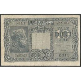 Italia 10 Liras 23 Nov 1944 P32b