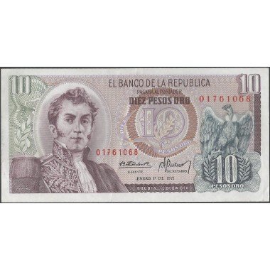 Billete de 10 Pesos 1 Ene 1975 BGW195