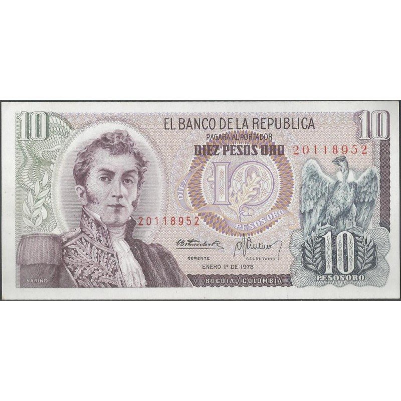 Billete de 10 Pesos 1 ene 1978 BGW202