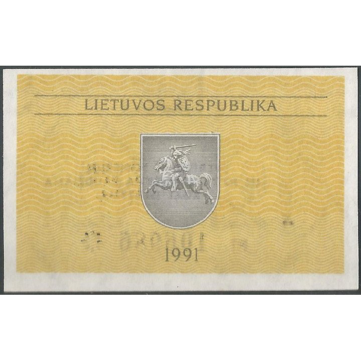 Lituania 05 Talona 1991 P31b reverso