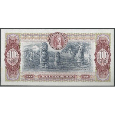 Billete de 10 Pesos 7 ago 1980 serie AZ BGW209