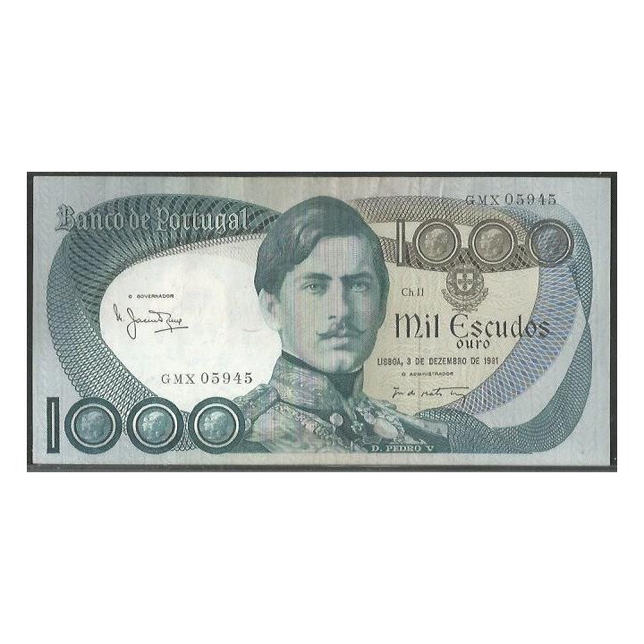 Portugal 1.000 Escudos 3 Dic 1981 P175c