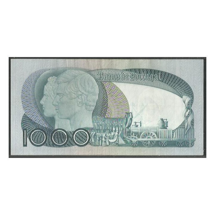 Portugal 1.000 Escudos 3 Dic 1981 P175c reverso