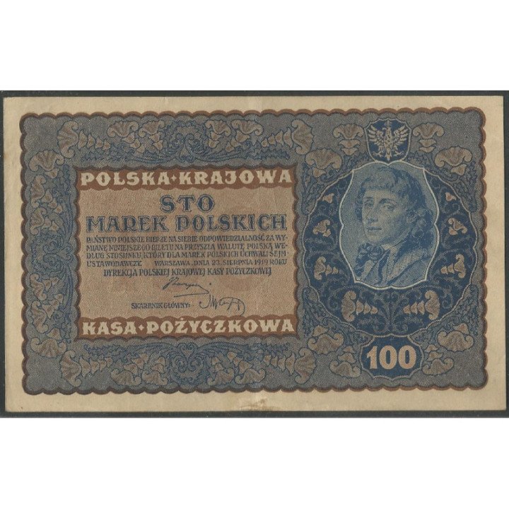 Polonia 100 Marek 23 Ago 1919 P27