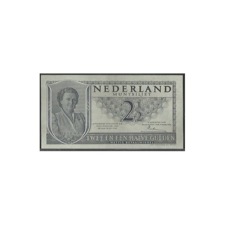 Holanda 2 1/2 Gulden 8 Ago 1949 P73