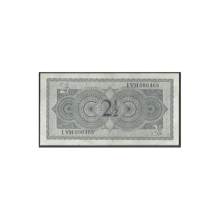 Holanda 2 1/2 Gulden 8 Ago 1949 P73 reverso