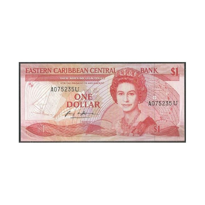 Anguilla 1 Dollar ND1988-9 P21U