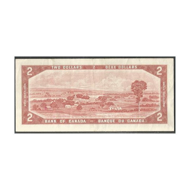 Canada 2 Dollars 1954 (1973-75) P76d reverso