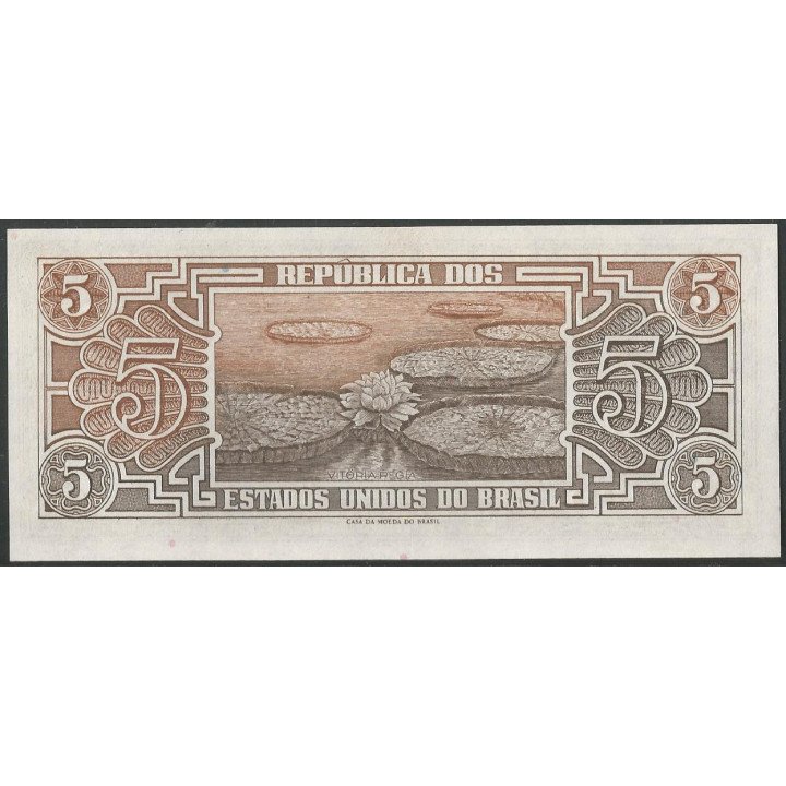 Brasil 5 Cruzeiros ND1961-2 P166b reverso
