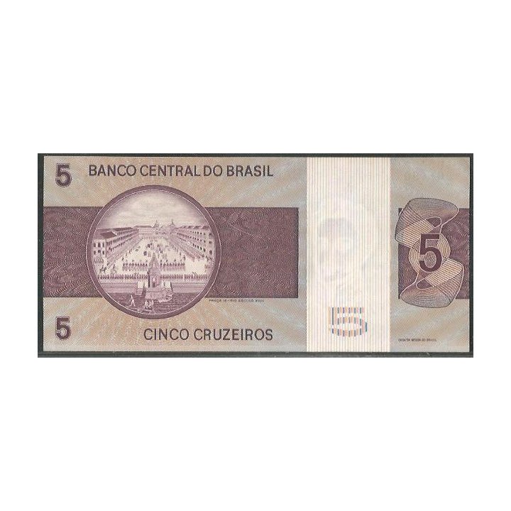 Brasil 5 Cruzeiros ND1970-1 A P192a reverso
