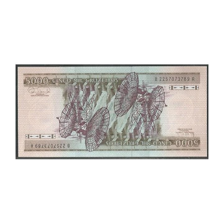 Brasil 5.000 Cruzeiros ND1981 P202a reverso