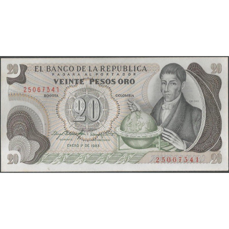 Billete de 20 Pesos 1 Ene 1983 BGW244
