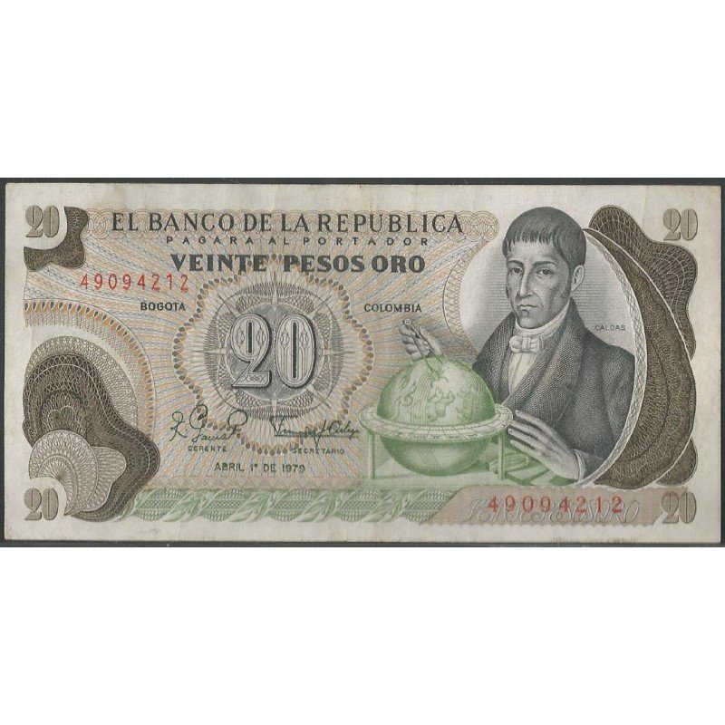 Billete de 20 Pesos 1 Abr 1979 BGW238