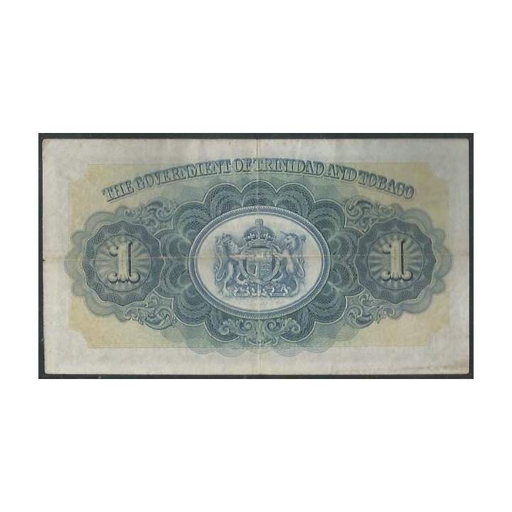Trinidad y Tobago 1 Dollar 1 May 1942 P5c reverso