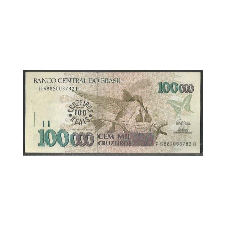 Brasil 100 Cruzeiros Reais ND1993 P238