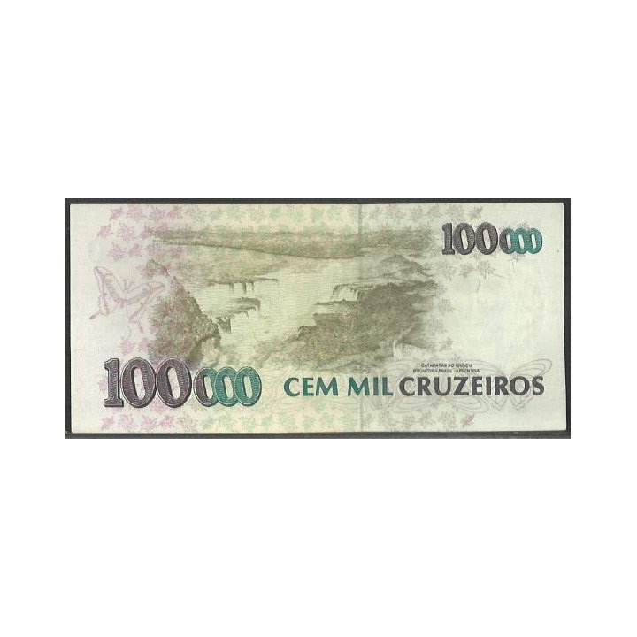 Brasil 100 Cruzeiros Reais ND1993 P238 reverso