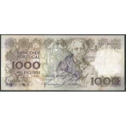 Portugal 1.000 Escudos 20 Dic 1990 P181h