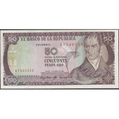 Billete de 50 Pesos 1 ENE 1983 BGW272