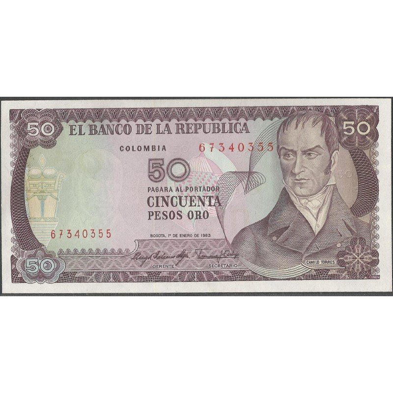 Billete de 50 Pesos 1 ENE 1983 BGW272