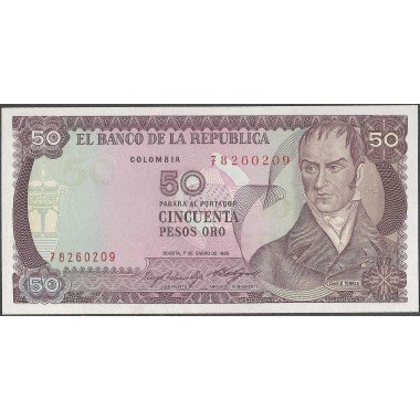 Billete de 50 Pesos 1 Ene 1985 BGW277