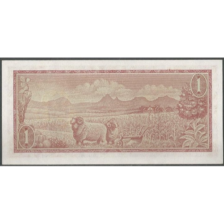 Sur Africa 1 Rand ND1973-5 Firma 5 P116b reverso