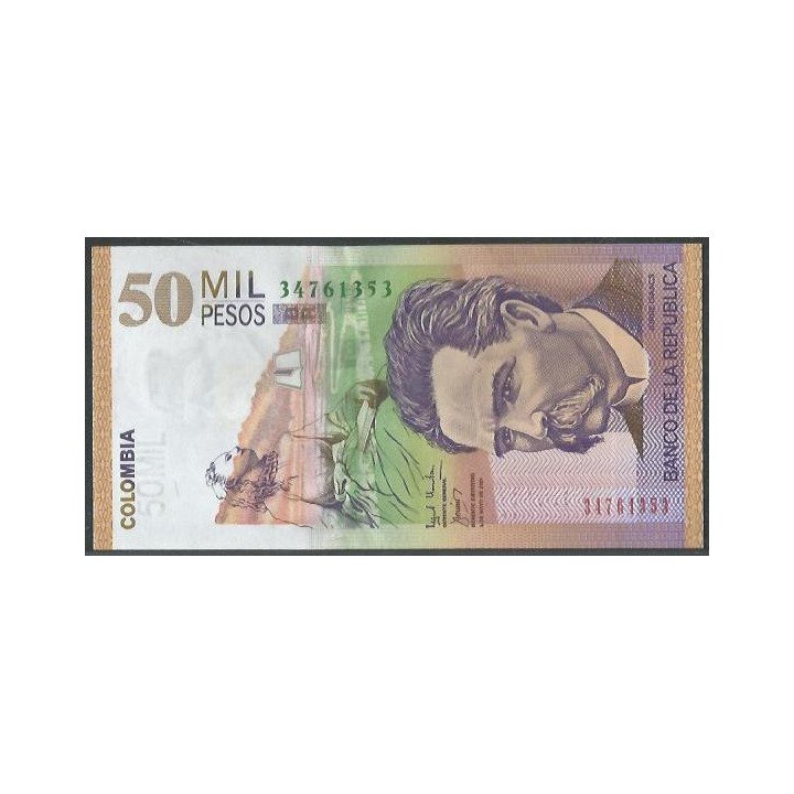 Billete de 50.000 Pesos 1 May 2001 BGW802