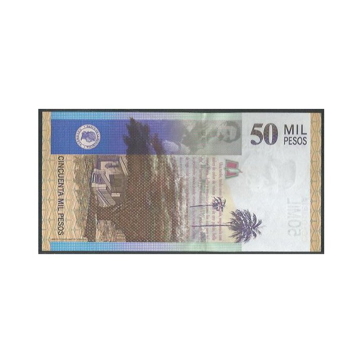 Billete de 50.000 Pesos 1 May 2001 BGW802 reverso