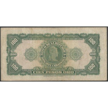 Billete de 100 Pesos 7 Ago 1958 BGW293