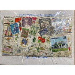 Colombia 325 estampillas usadas